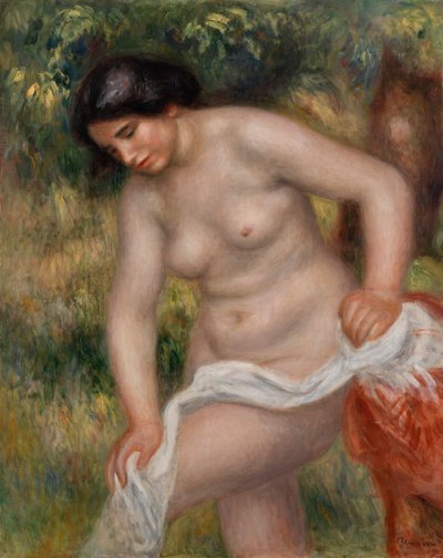 Badende trocknet sich ab von Pierre Auguste Renoir